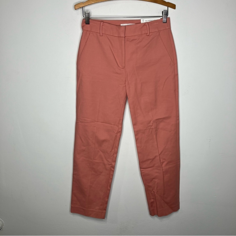 Loft the‎ perfect straight pants size 0 new with tags business casual pink peach